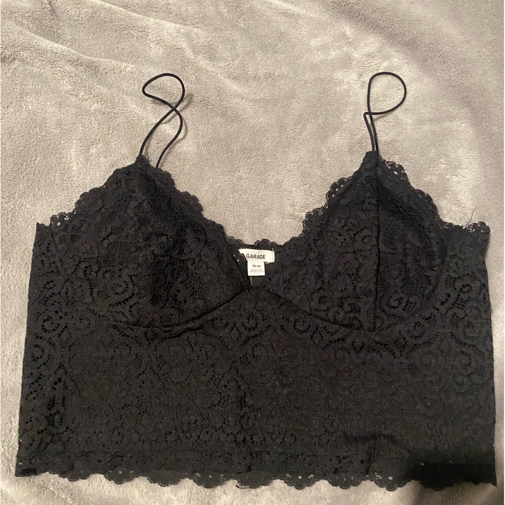 Black Lace Garage Top
